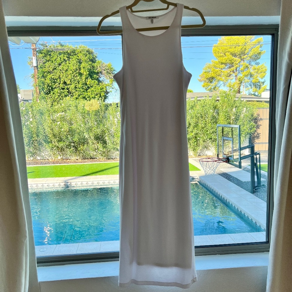 Good American White Ribbed Dress